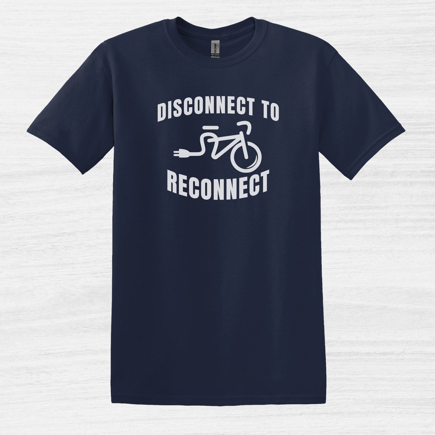 Disconnect To Reconnect Bicycle T-Shirt