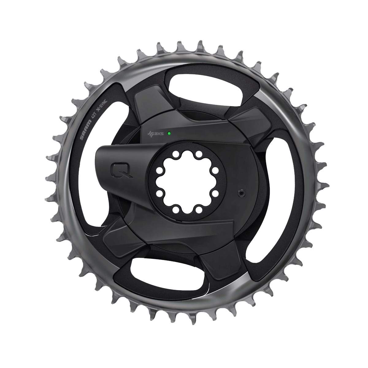 SRAM RED/Force AXS Power Meter Spider - 107 BCD, 8-Bolt Crank Interface, 1x/2x, Black, D1 1