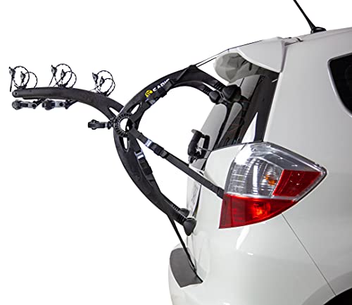 Saris Bike Racks, Bones EX Car Trunk Bicycle Rack Carrier, Mounts 3 Bikes 1