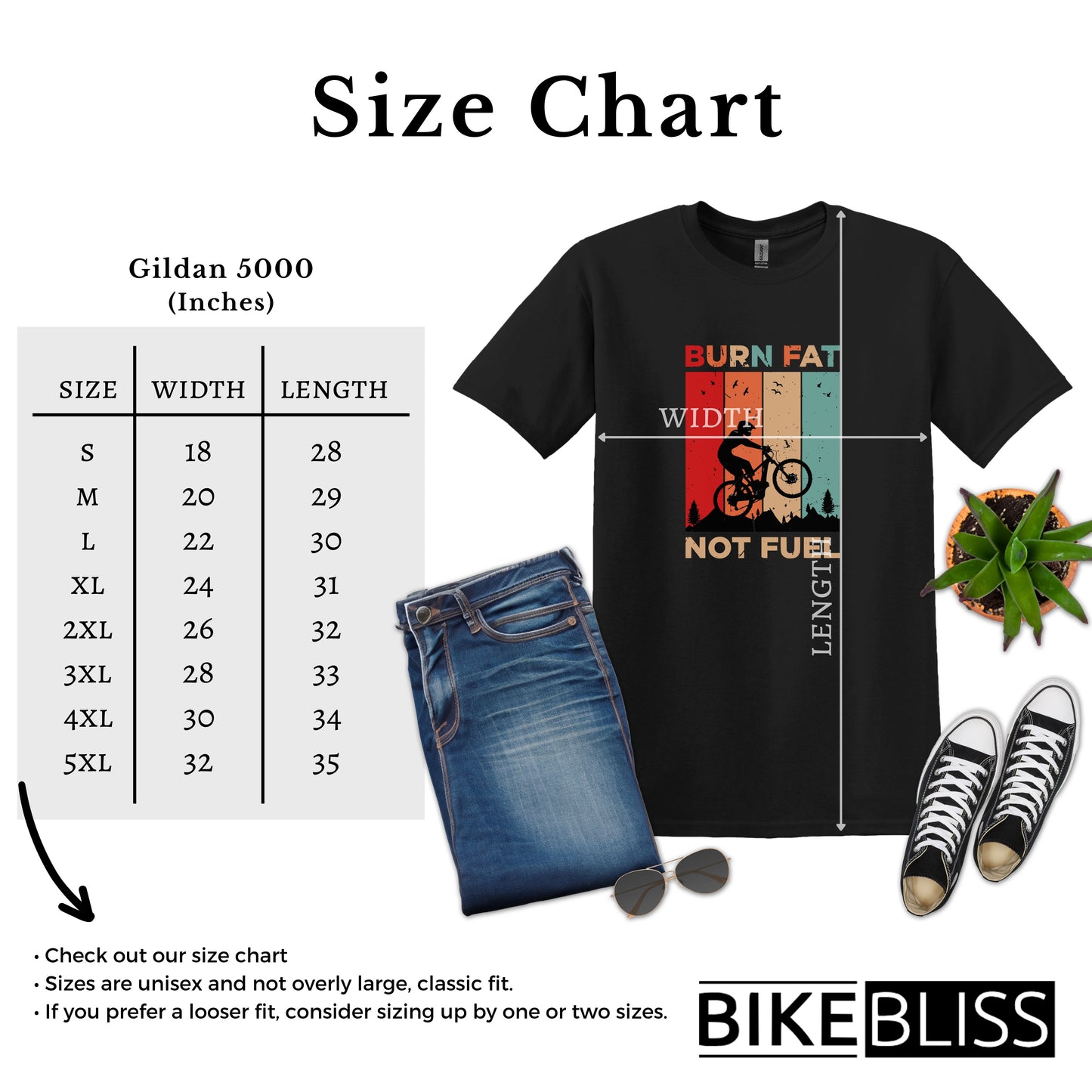 Burn Fat Not Fuel Mountain Bike MTB T-Shirt