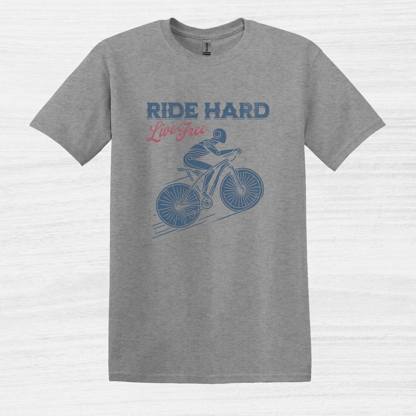 Ride Hard Live Free Bike T-Shirt