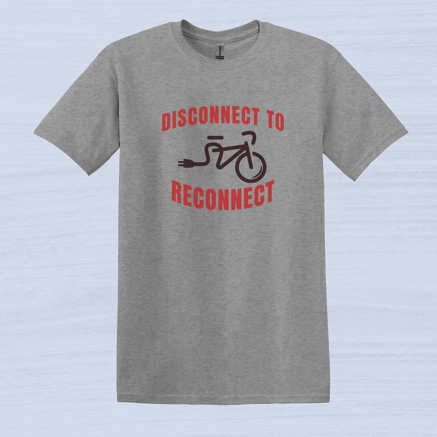 Disconnect To Reconnect Bicycle T-Shirt