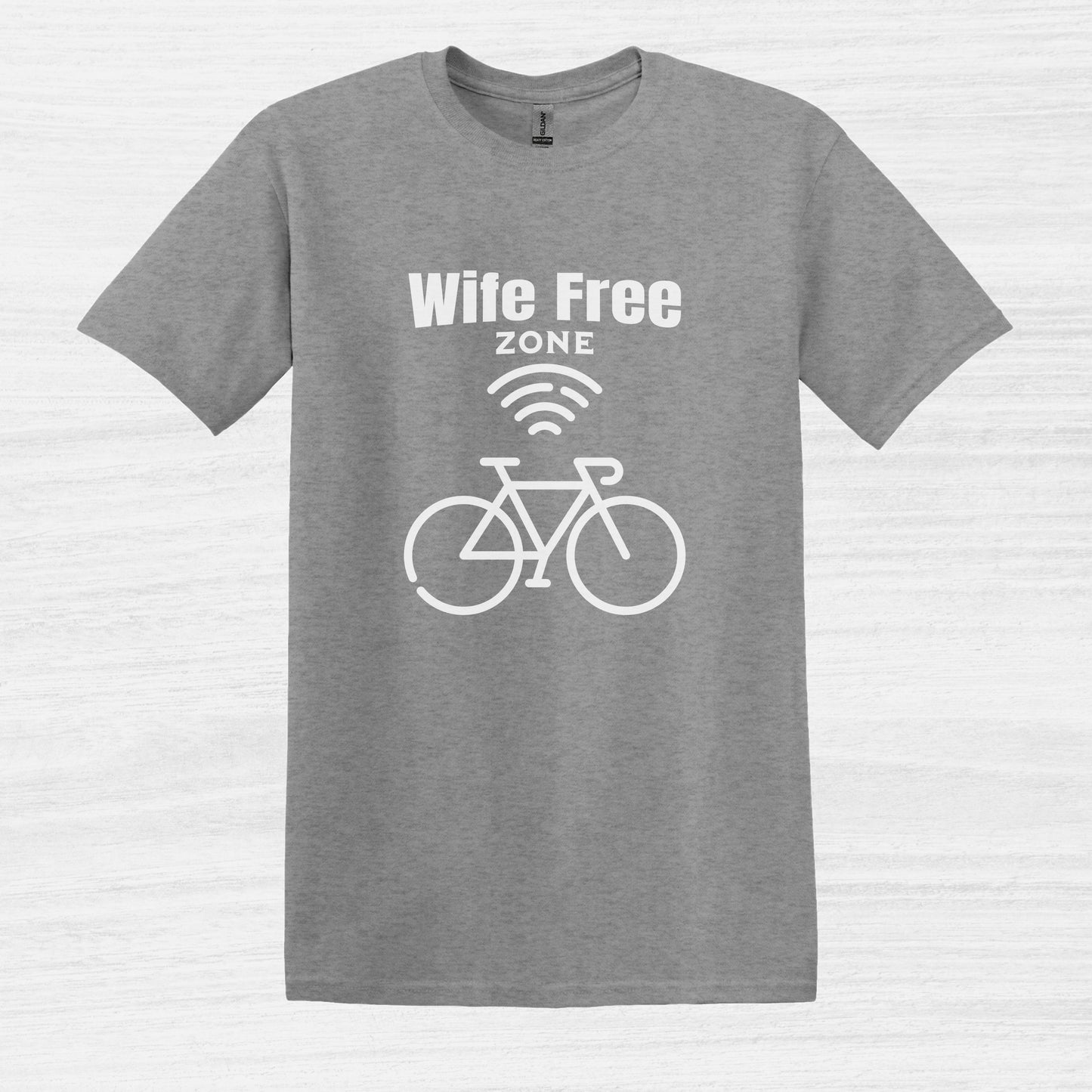 Wife Free Zone Bike T-shirt
