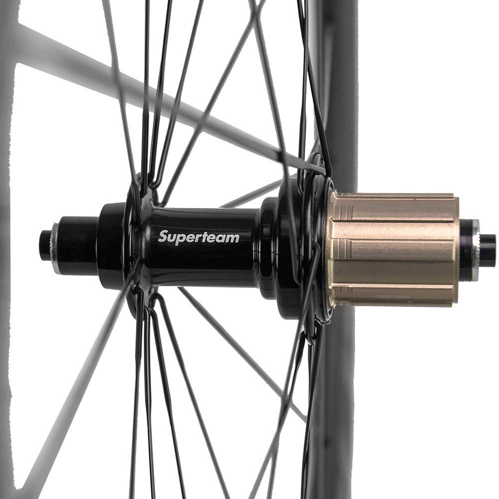 Superteam 50mm Clincher Wheelset 700c 23mm Width Cycling Racing Road Carbon Wheel Decal 2
