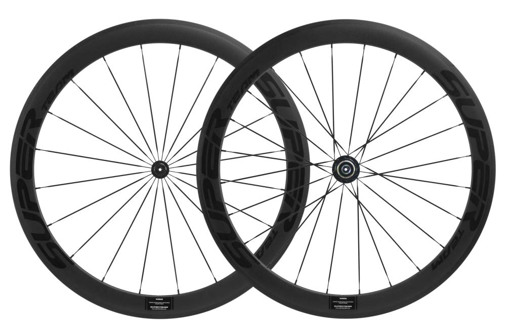 Superteam Carbon Fiber Road Bike Wheels 700C Clincher Wheelset 50mm 7