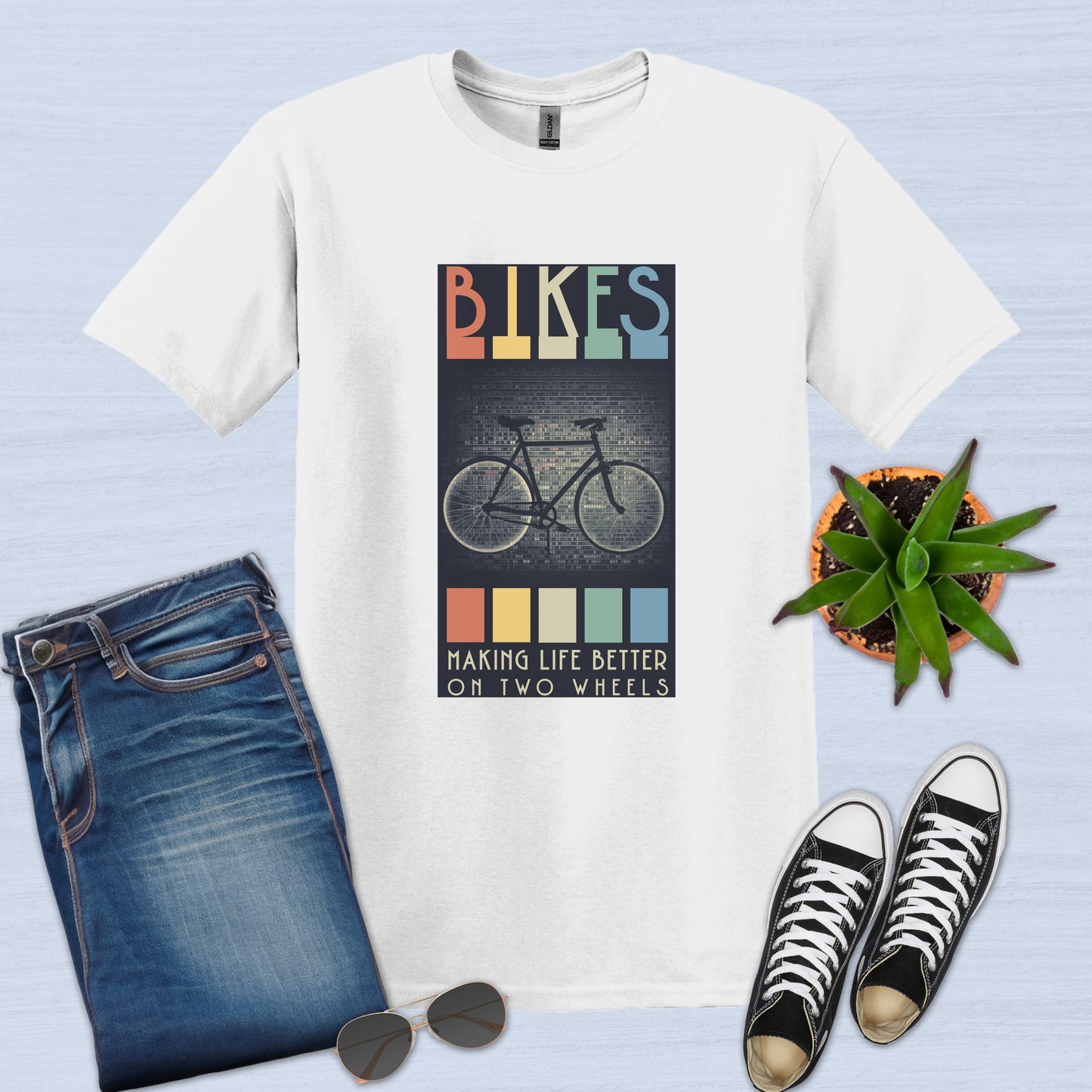 Camiseta Bicicletas que mejoran la vida sobre dos ruedas