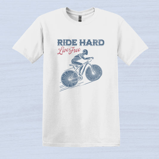 Camiseta Ride Hard Live Free Bike