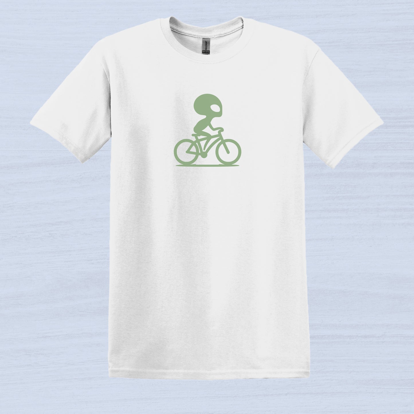 Cycling Alien Bike Graphic T-Shirt for Men