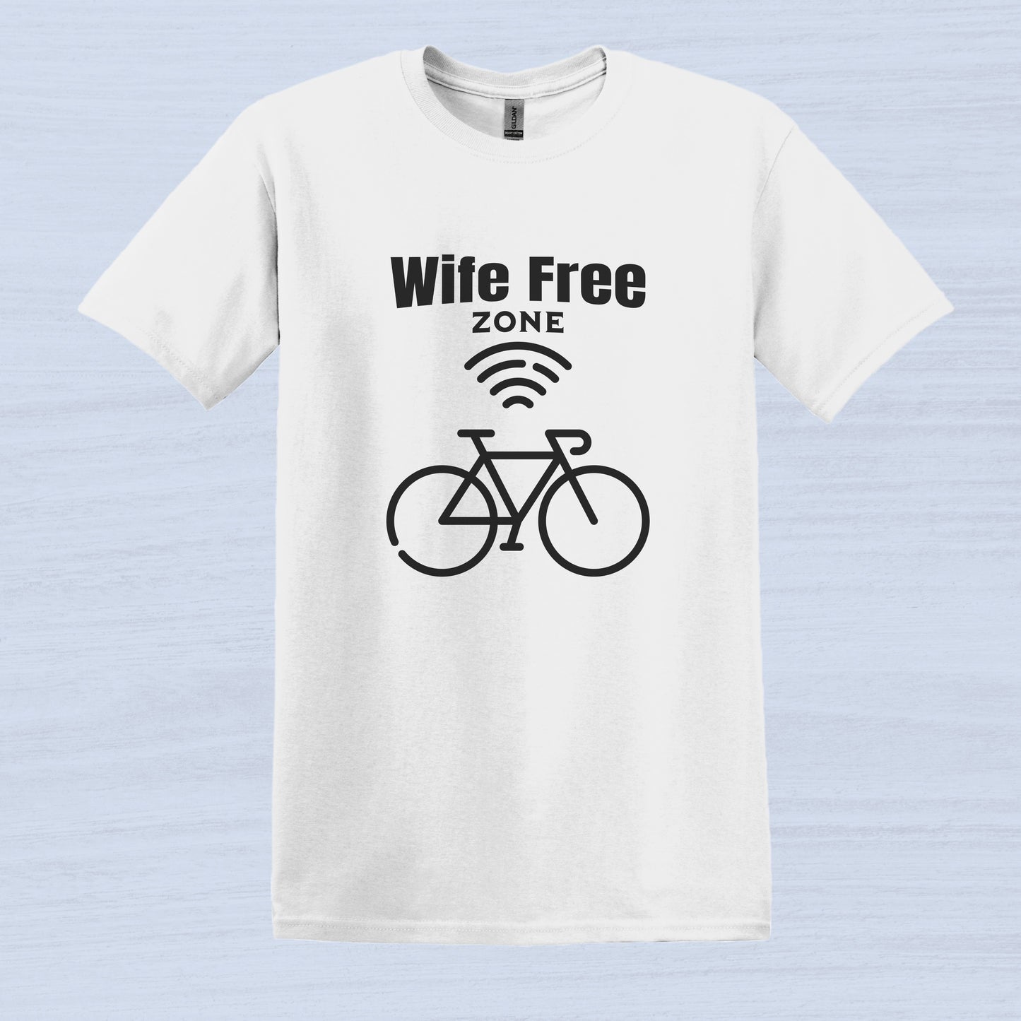 Wife Free Zone Bike T-shirt