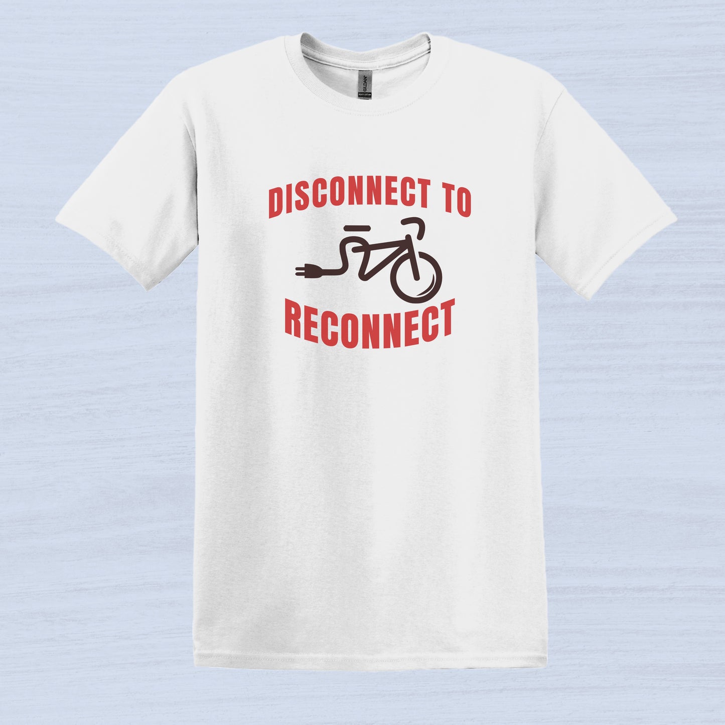 Disconnect To Reconnect Bicycle T-Shirt