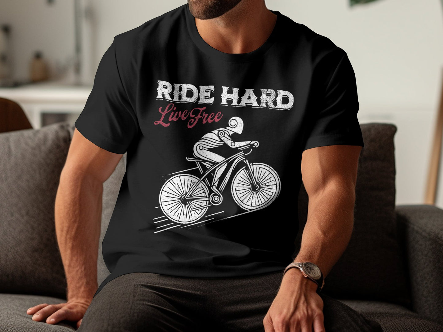 Ride Hard Live Free Bike T-Shirt