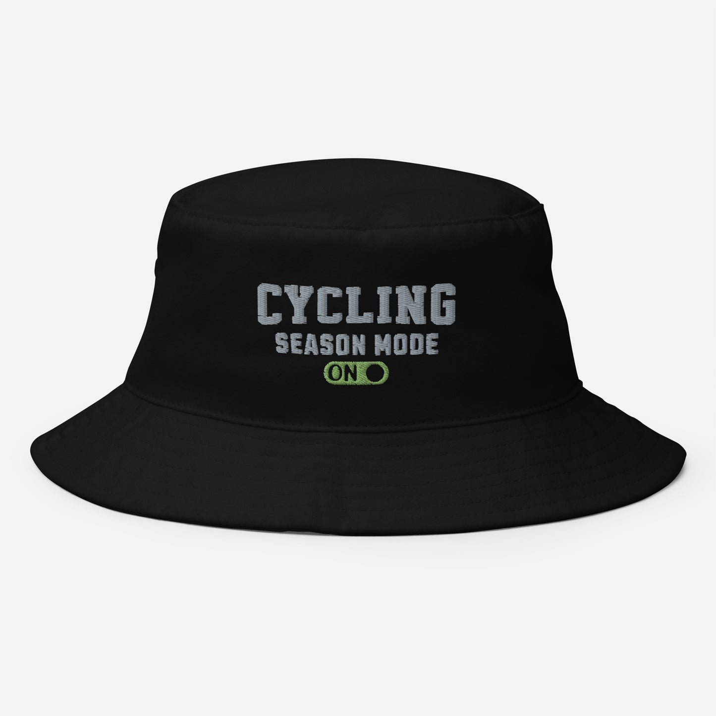 Cycling Season Mode ON Embroidered Bucket Hat