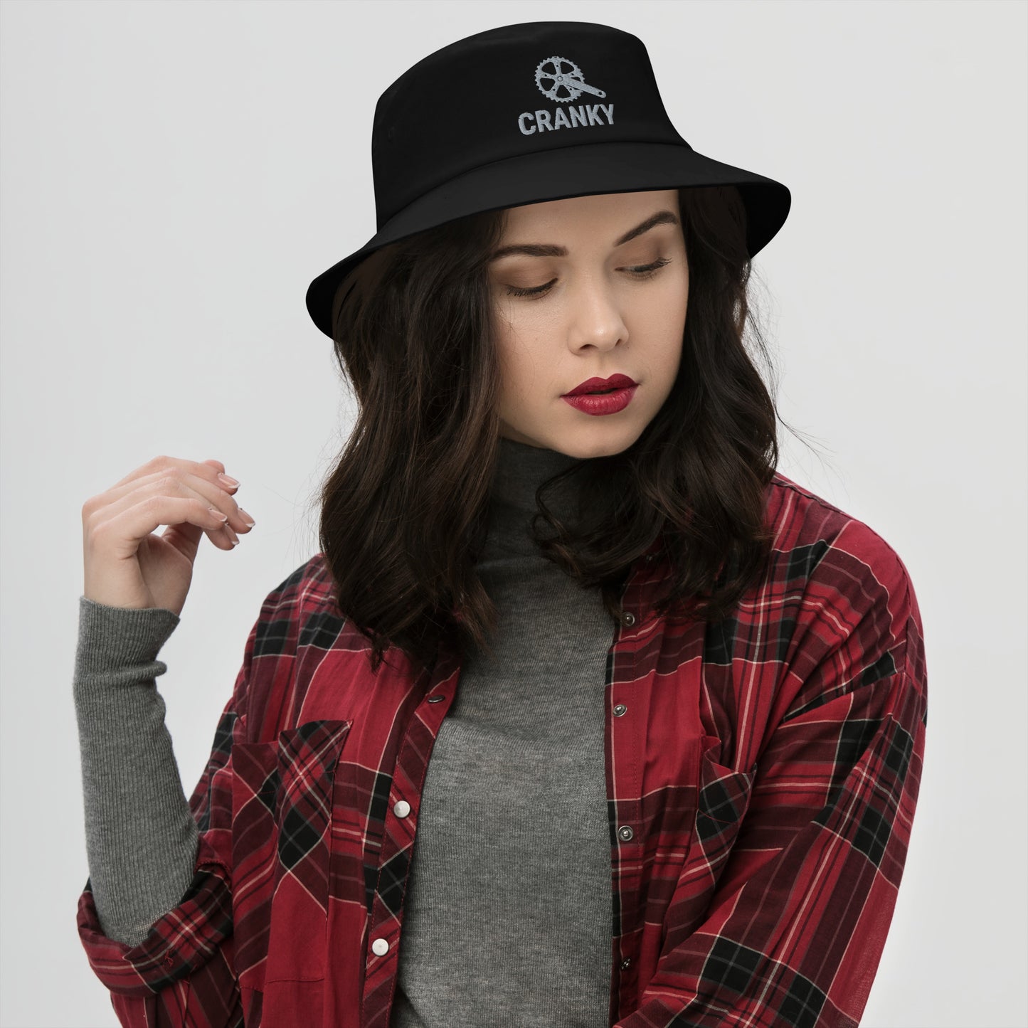 Cranky Embroidered Bucket Hat