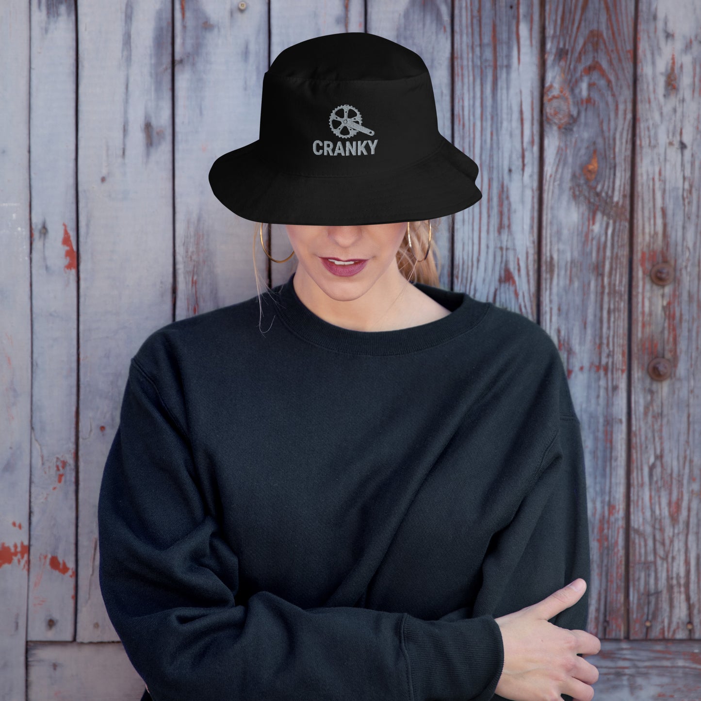 Cranky Embroidered Bucket Hat