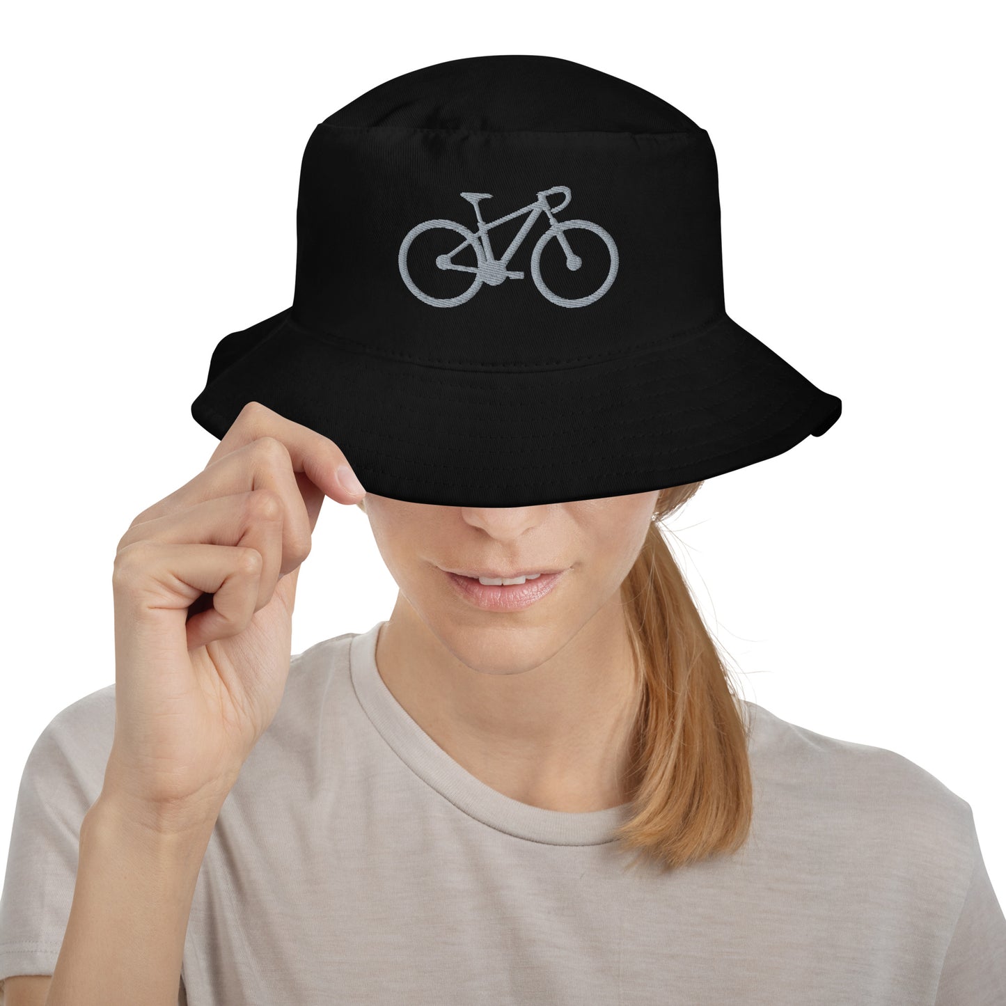 Race Bike Embroidered Bucket Hat