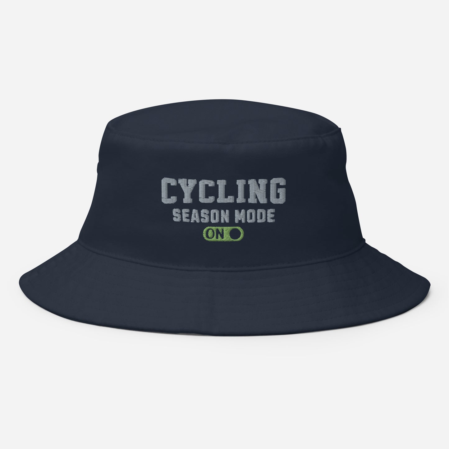 Cycling Season Mode ON Embroidered Bucket Hat