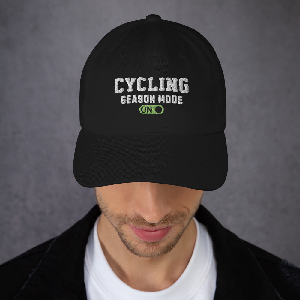 Cycling Season Mode ON Embroidered Hat