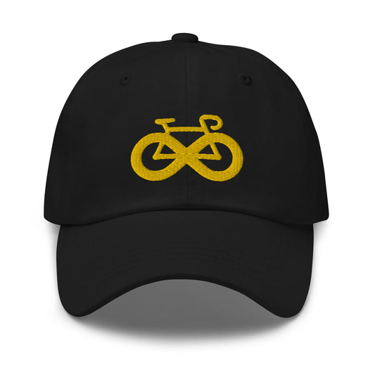 Infinity Yellow Bicycle Embroidered Hat