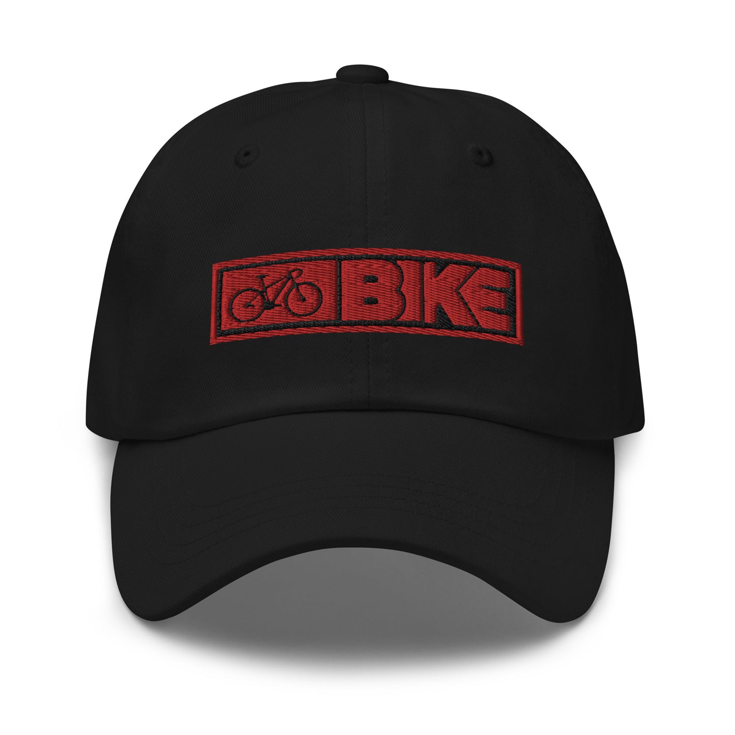 Sombrero de papá bordado con texto de bicicleta