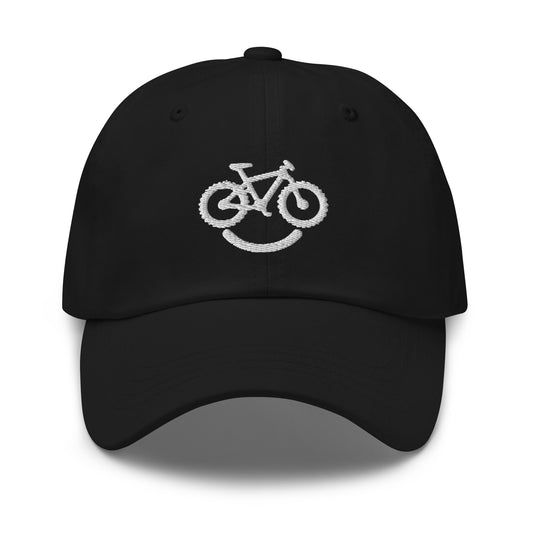 Happy Mountain Bike Embroidered Hat