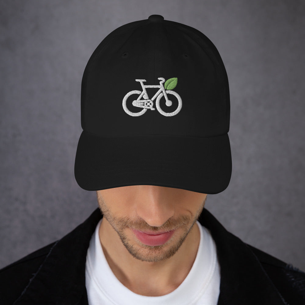 Green Eco Bike Embroidered Hat