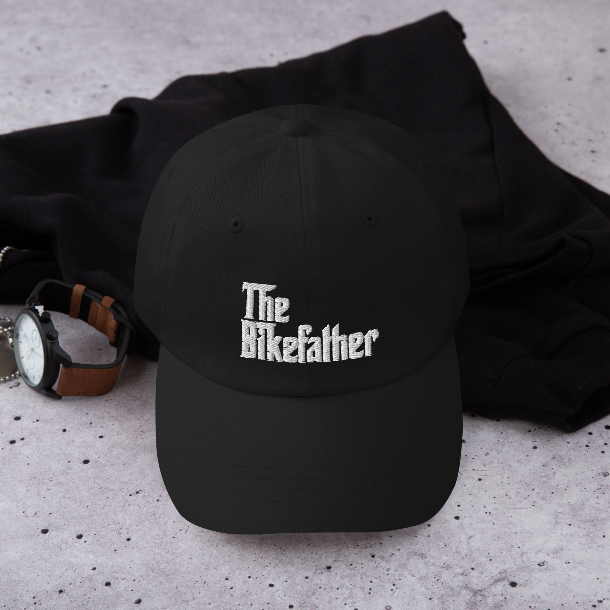The Bikefather funny cap hat Fathers Day gift for Cycling dads bike lovers  embroidered