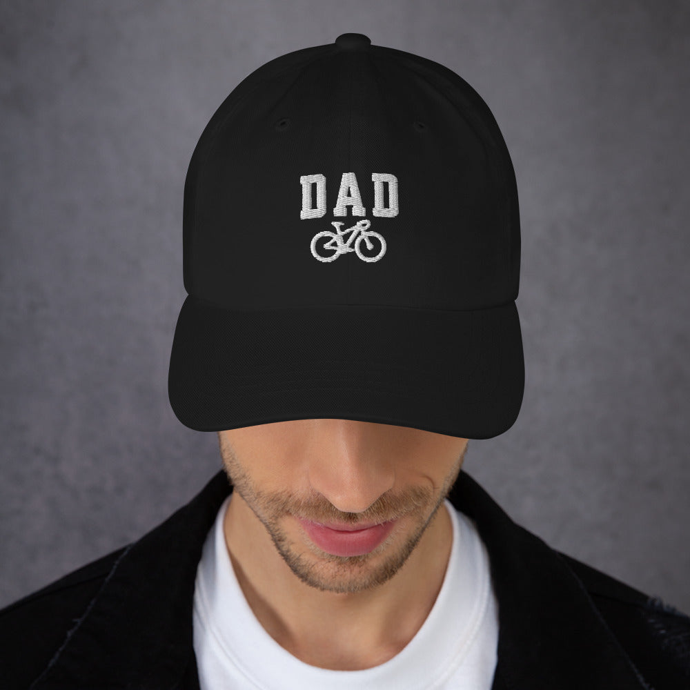 Dad and Bicycle Embroidered Hat