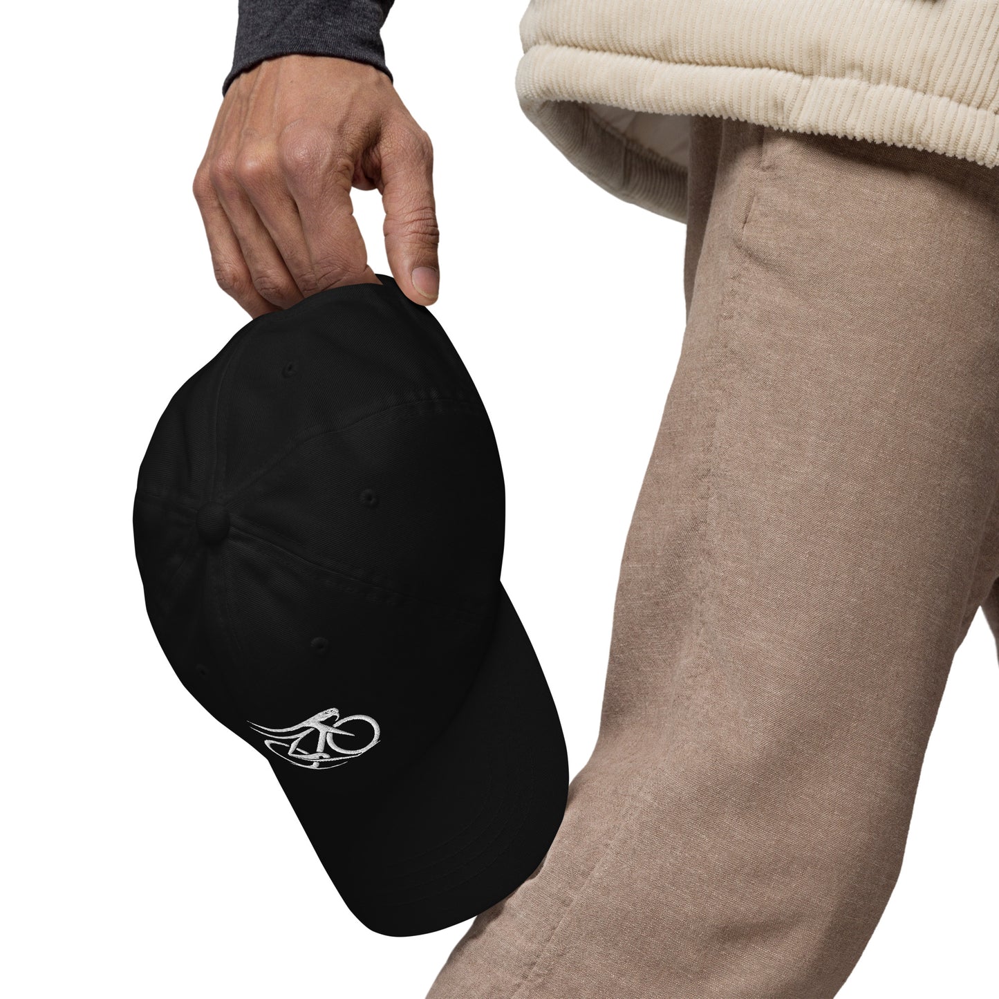 Bicycle and Cobra Embroidered Hat