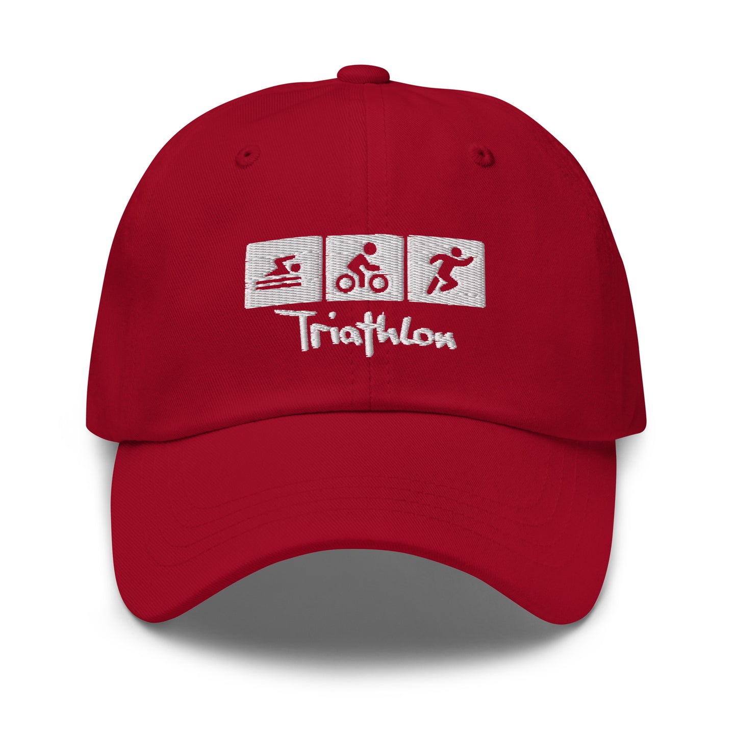 Gorro de papá bordado de triatlón