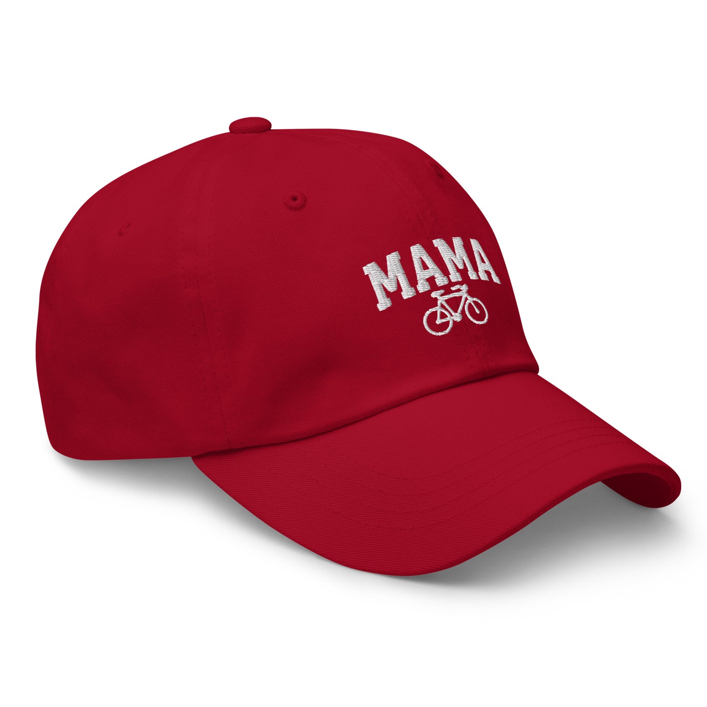 Cycling Mama and Bike Embroidered Hat
