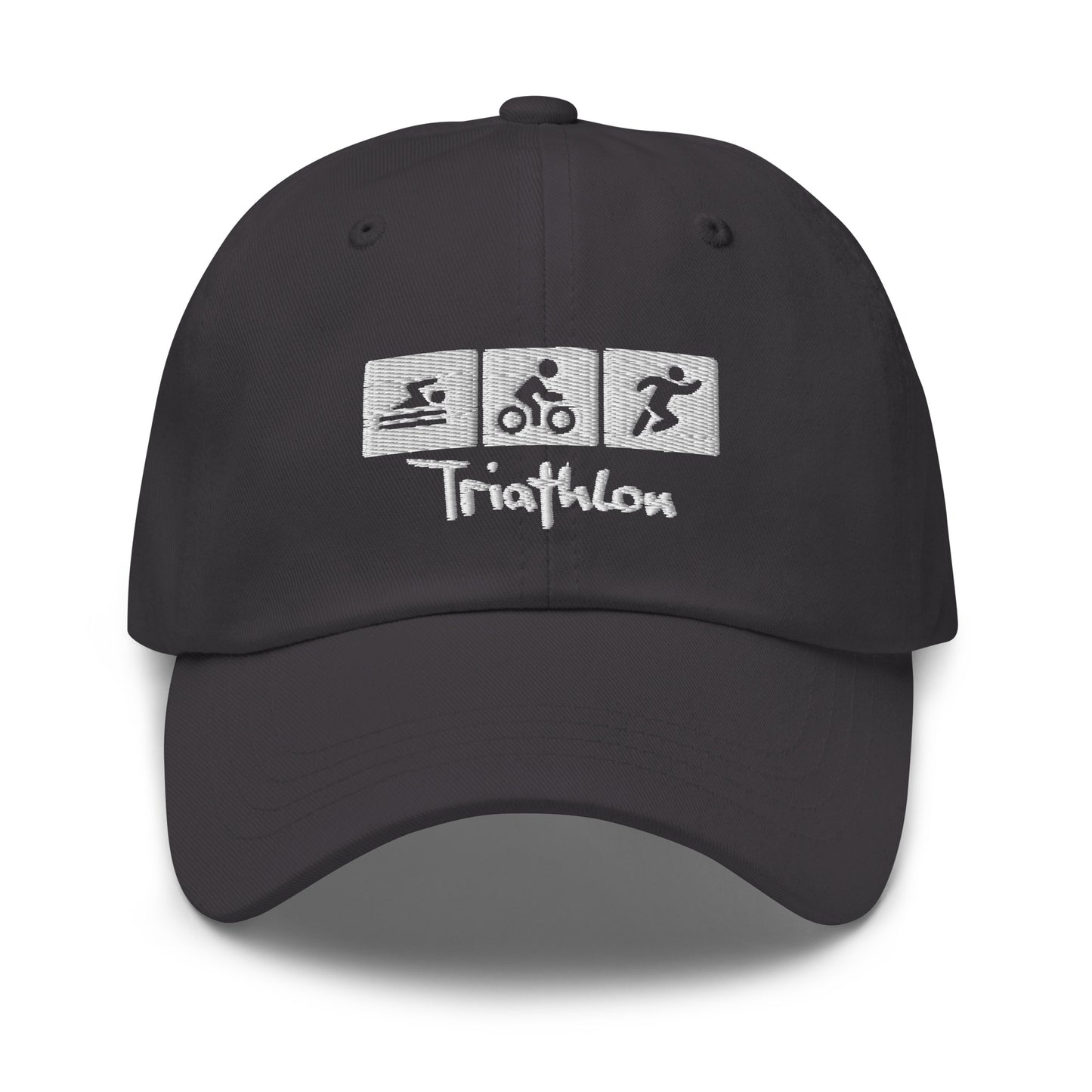 Gorro de papá bordado de triatlón