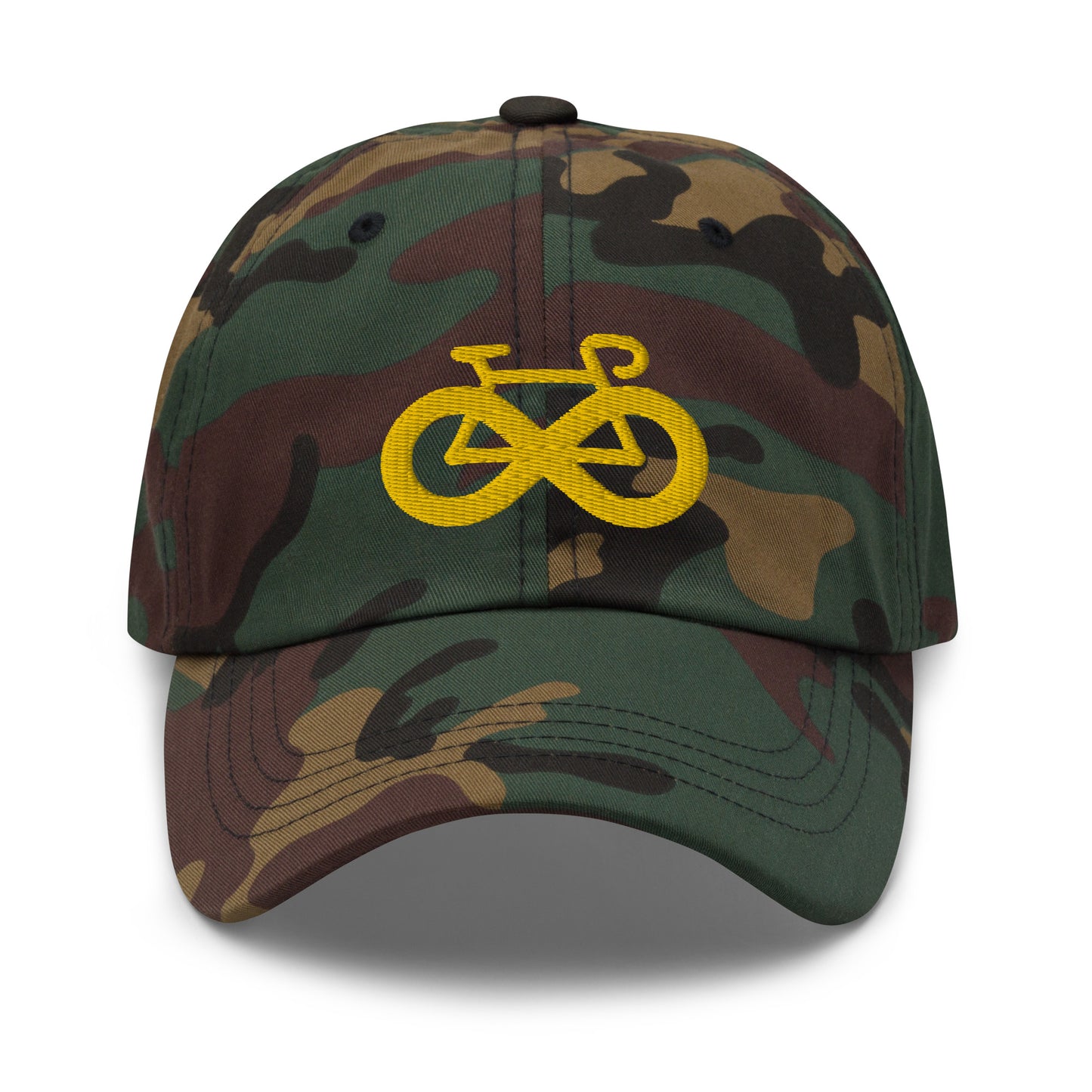 Infinity Yellow Bicycle Embroidered Hat