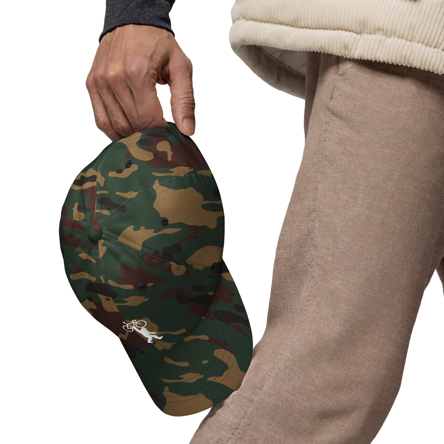 Bigfoot and Bike Embroidered Hat