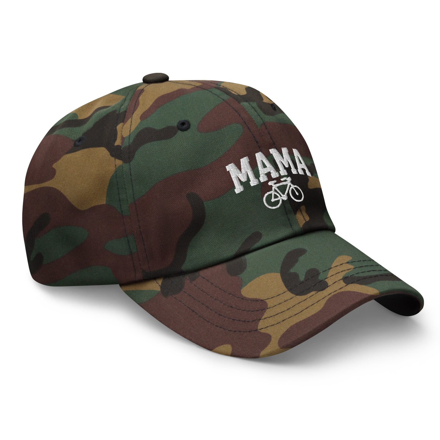 Cycling Mama and Bike Embroidered Hat