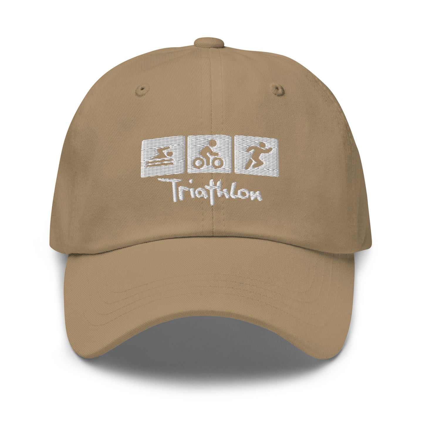 Gorro de papá bordado de triatlón