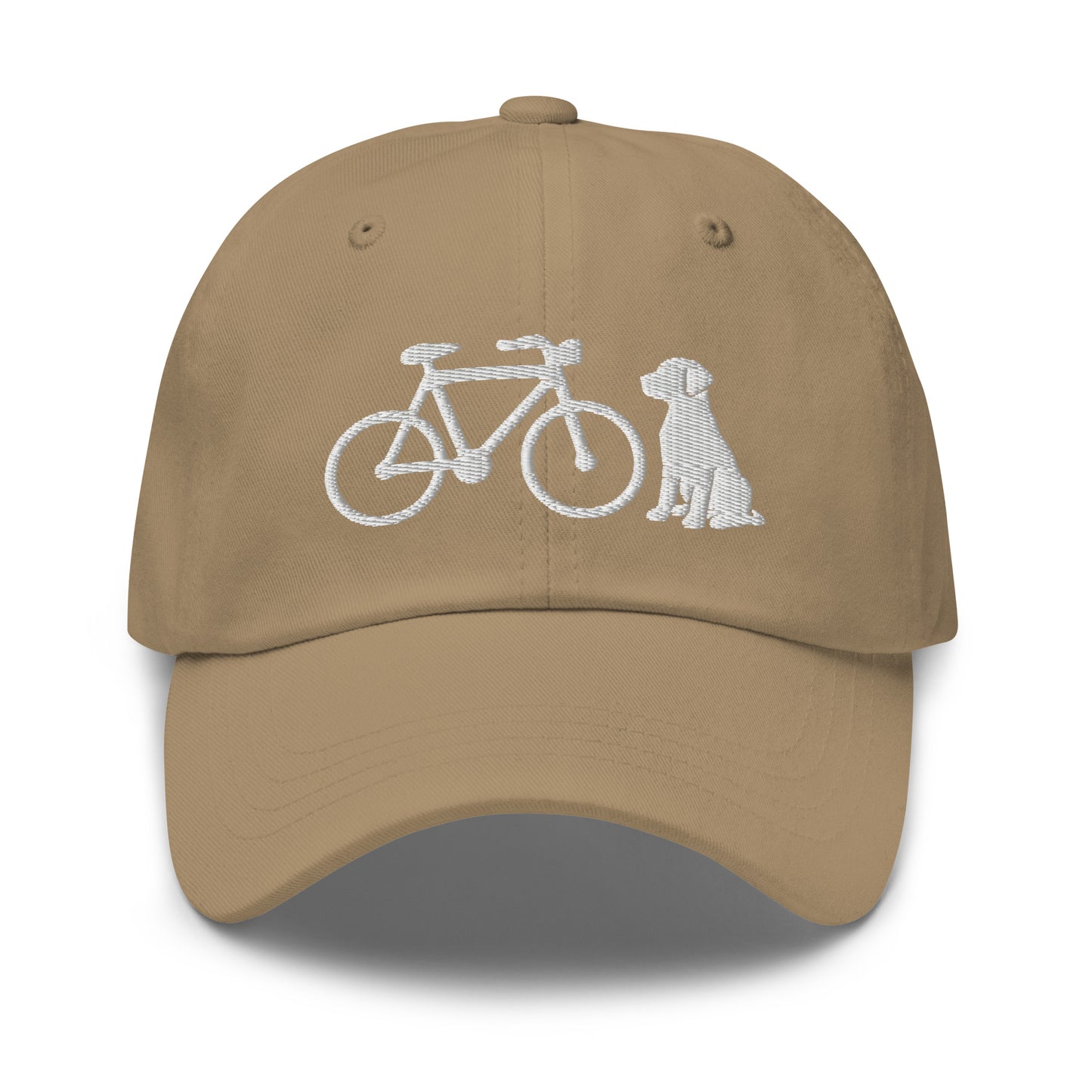 Bike and Dog Embroidered Hat
