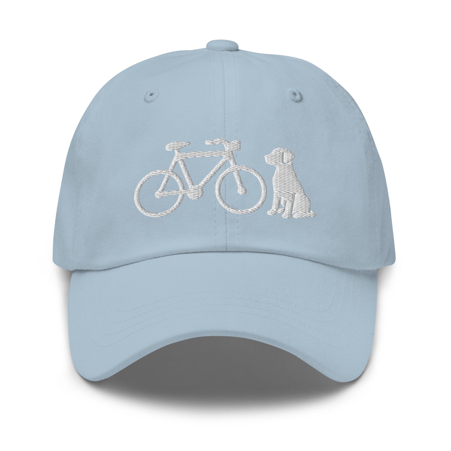 Bike and Dog Embroidered Hat