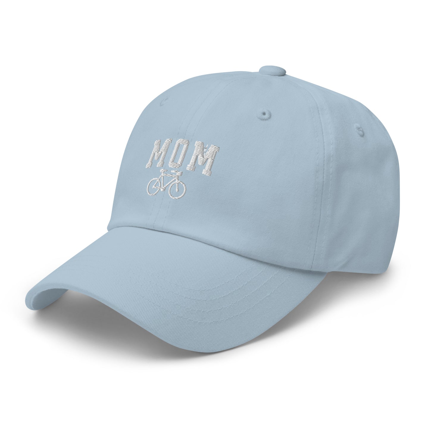 Cycling Mom and Bike Embroidered hat