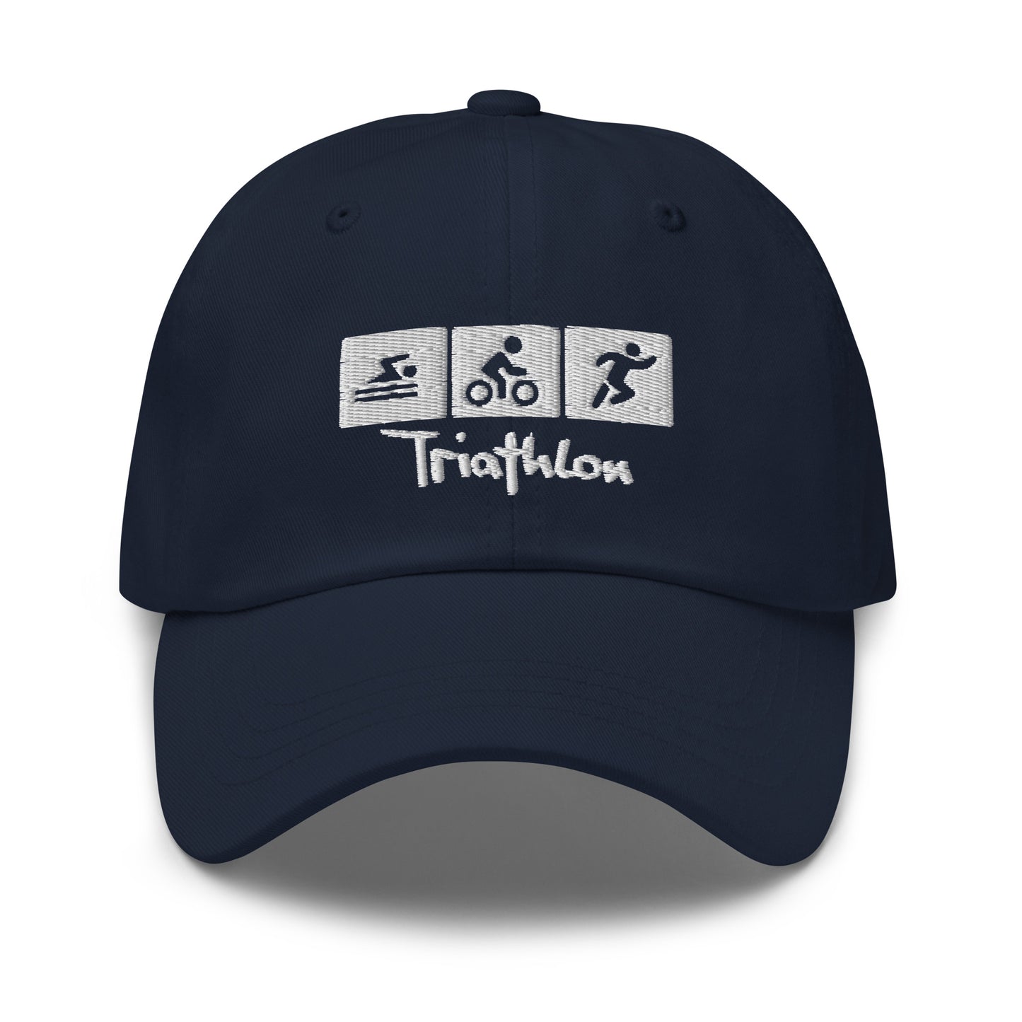 Gorro de papá bordado de triatlón
