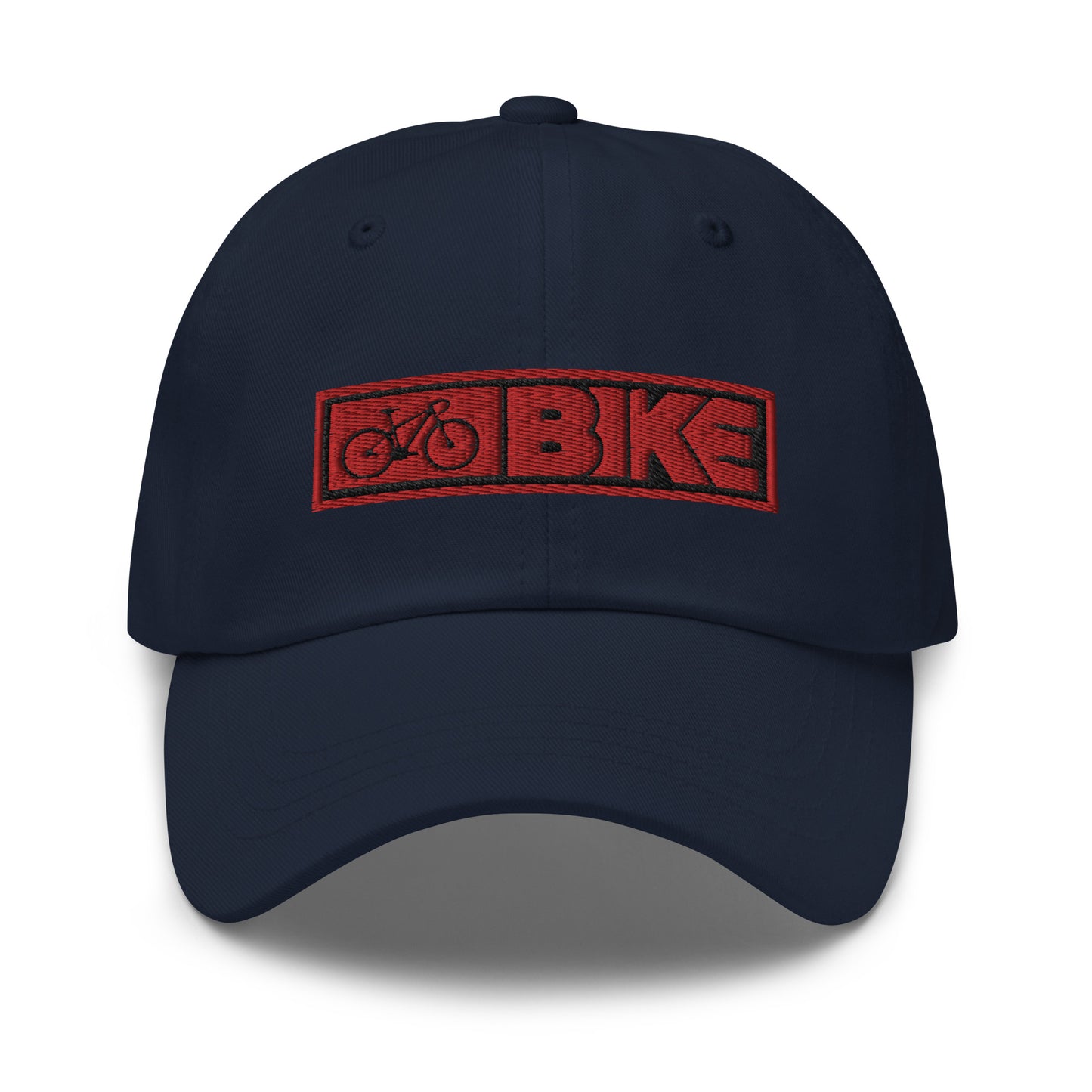 Sombrero de papá bordado con texto de bicicleta