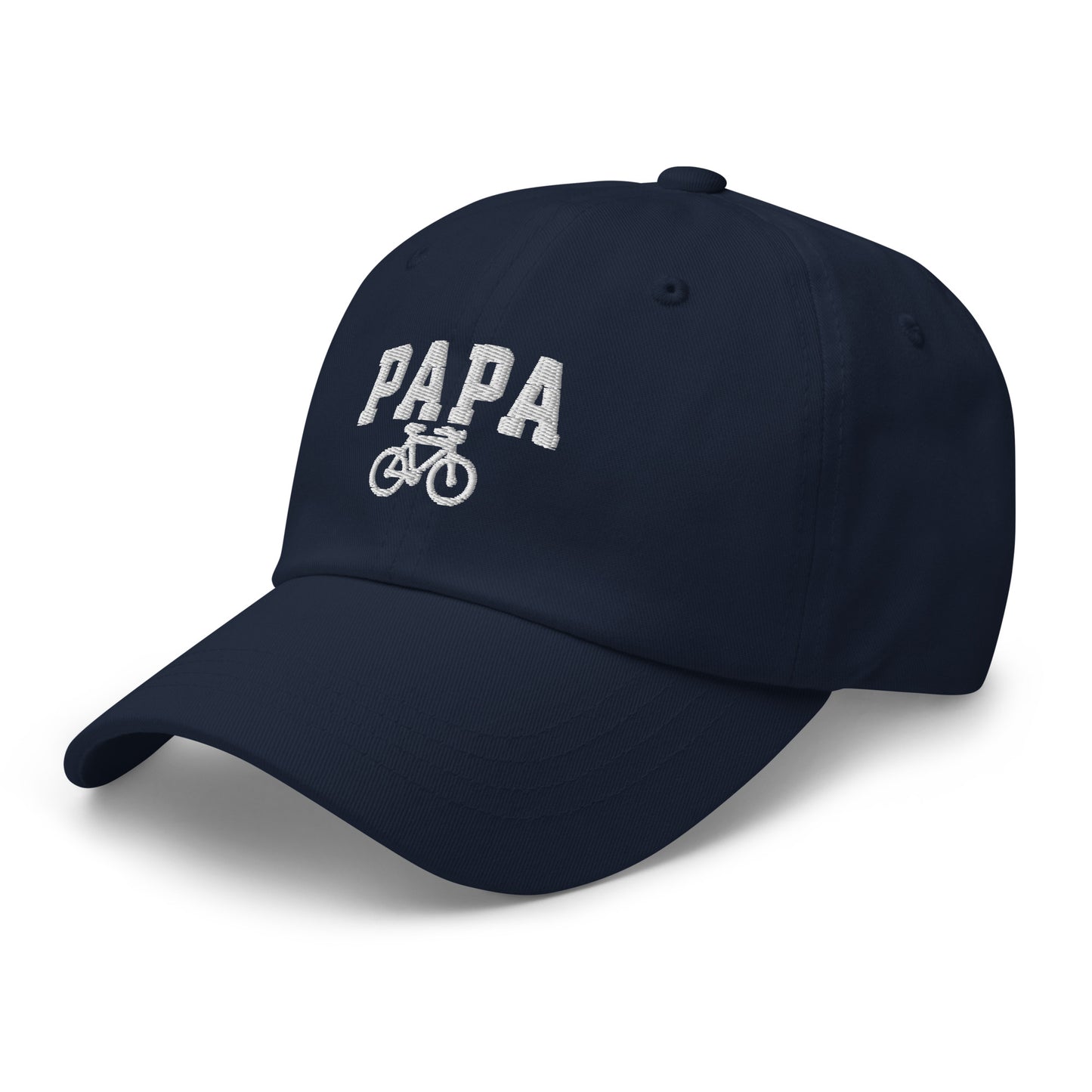 Papa and Bike Embroidered Hat
