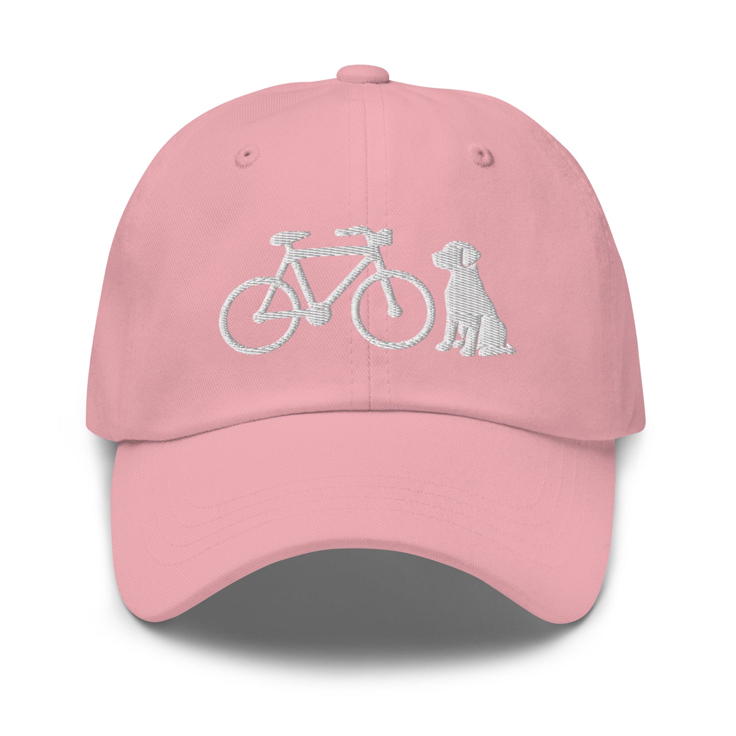 Bike and Dog Embroidered Hat