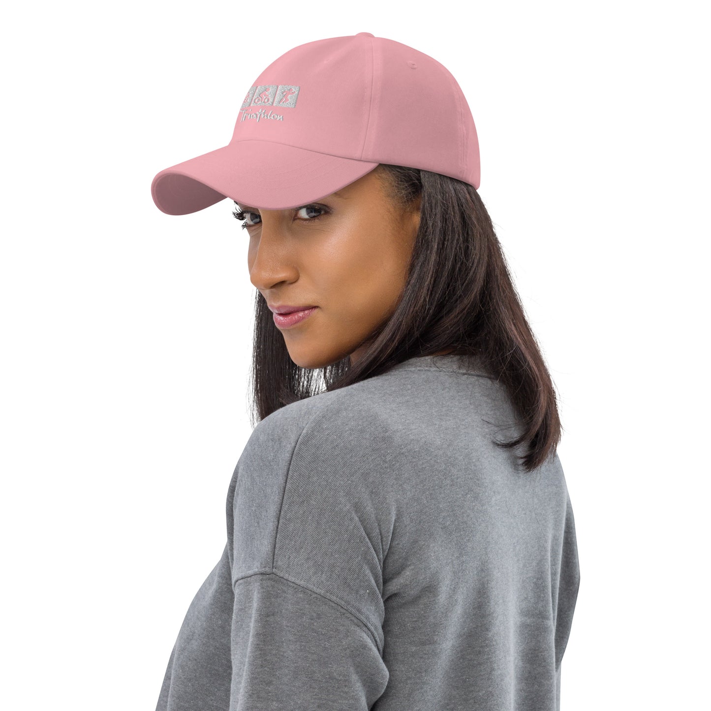 Gorro de papá bordado de triatlón