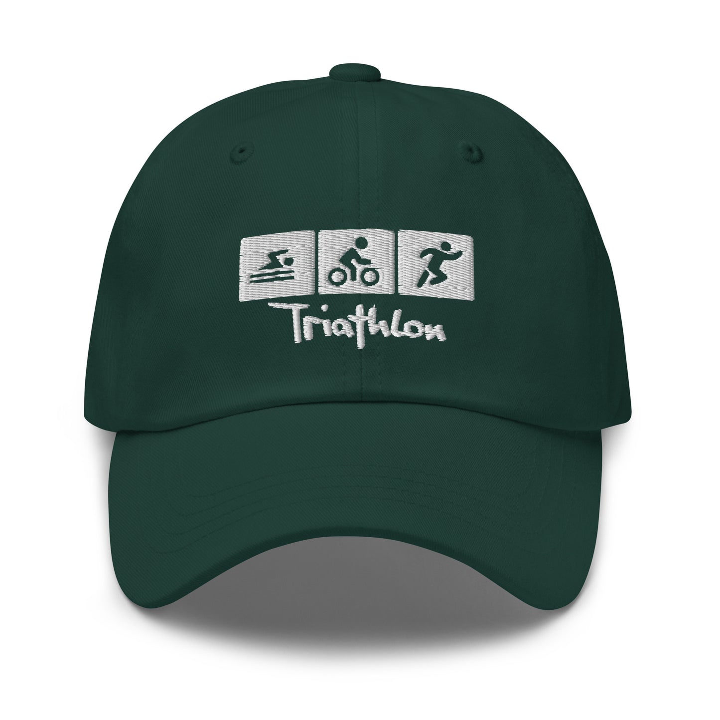 Gorro de papá bordado de triatlón
