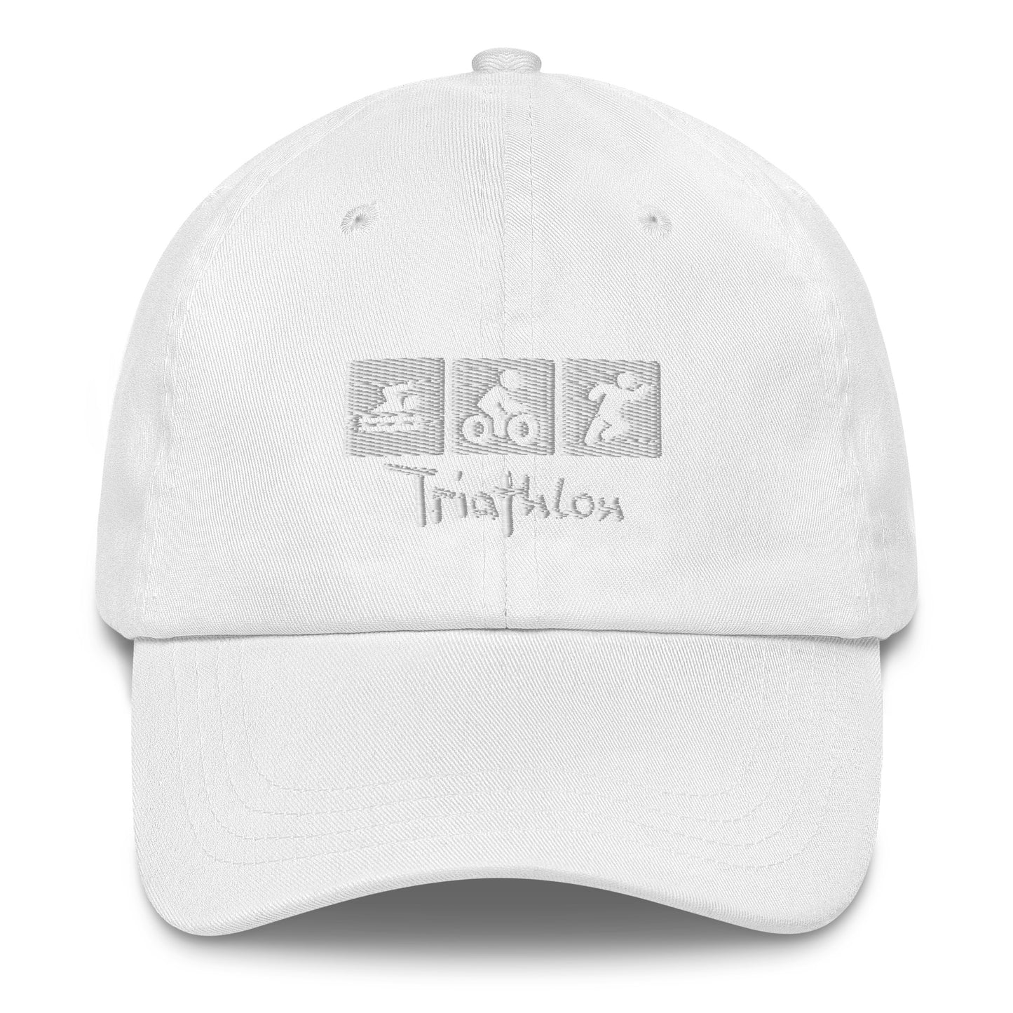 Gorro de papá bordado de triatlón