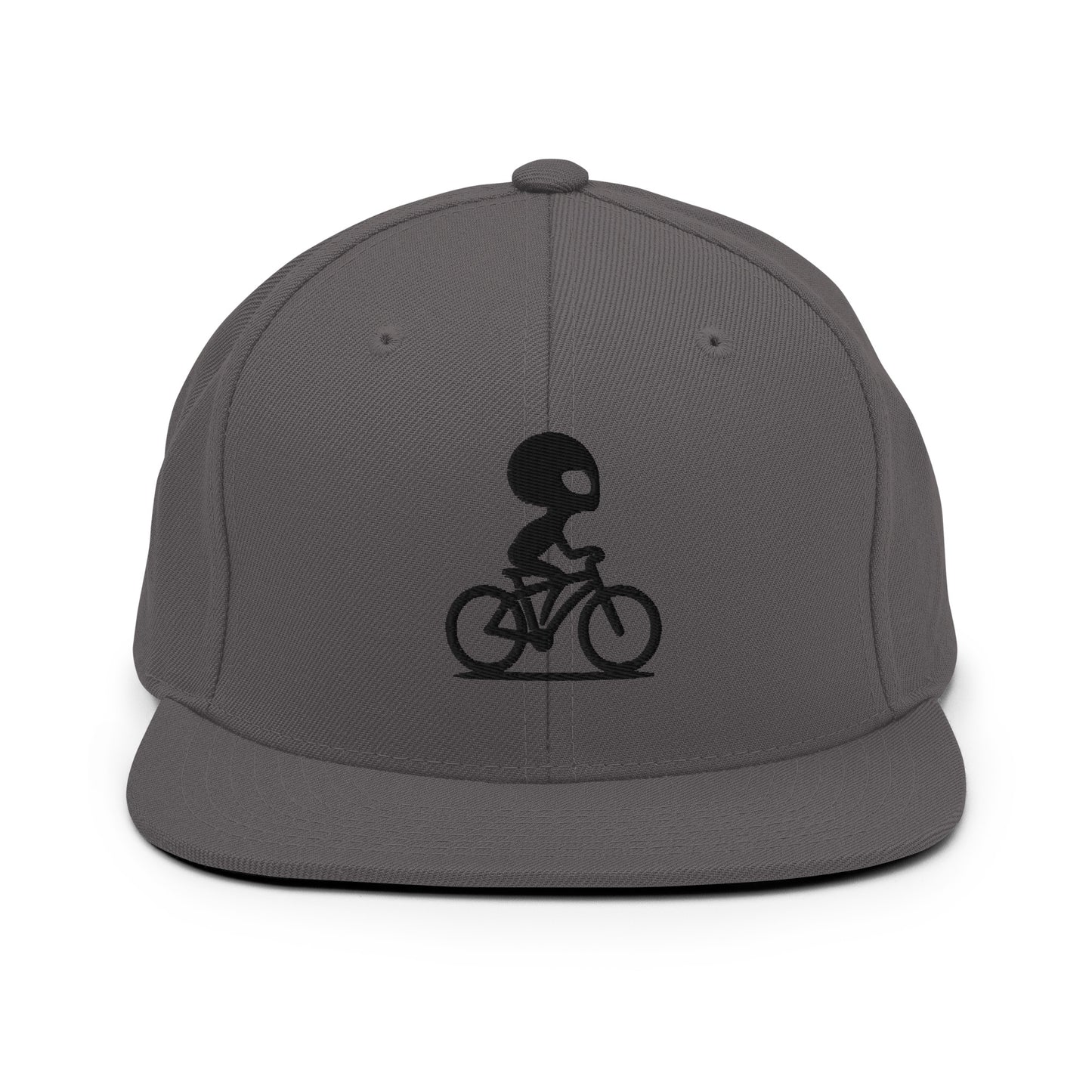 Alien Bike 3D Puff Embroidered Snapback Hat