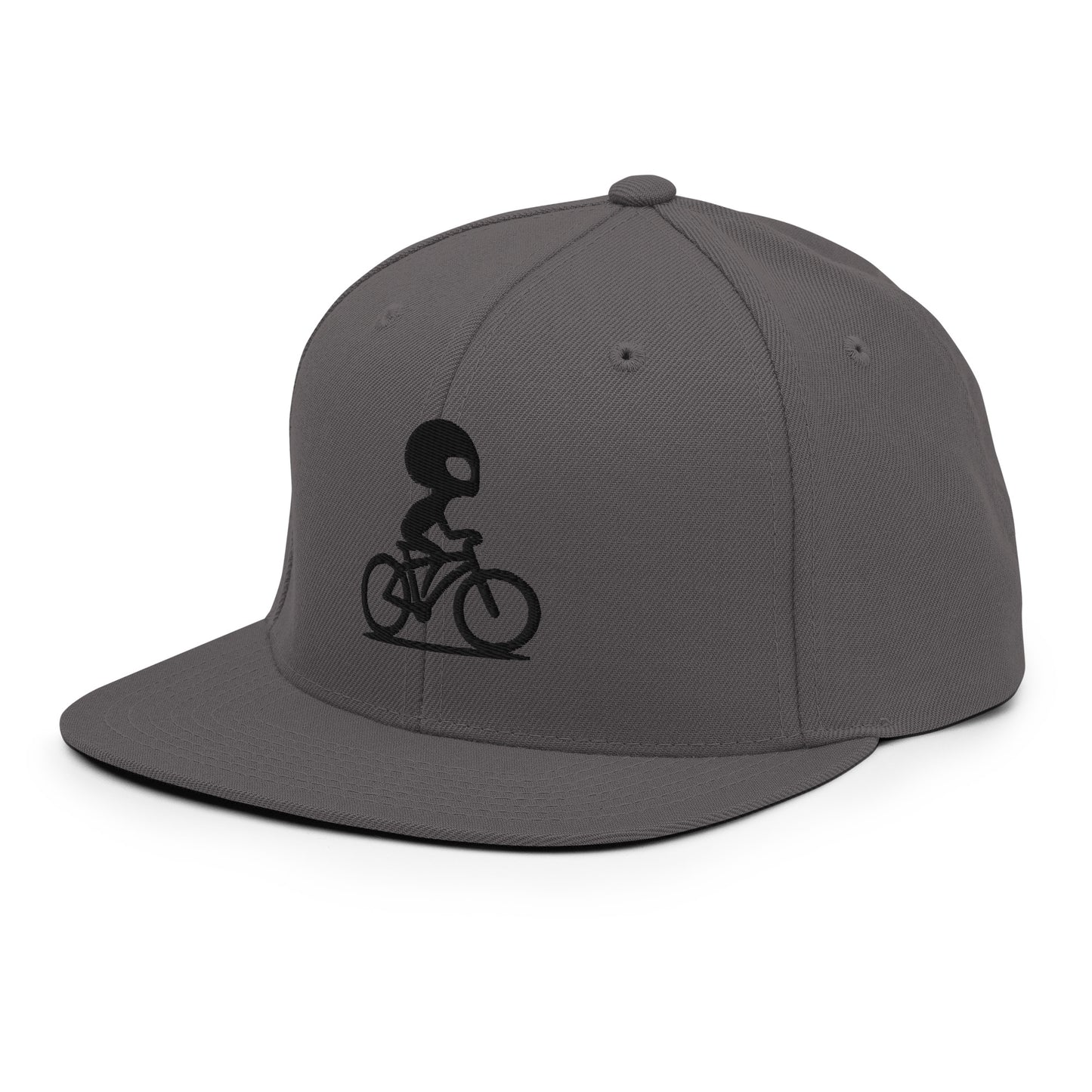 Alien Bike 3D Puff Embroidered Snapback Hat