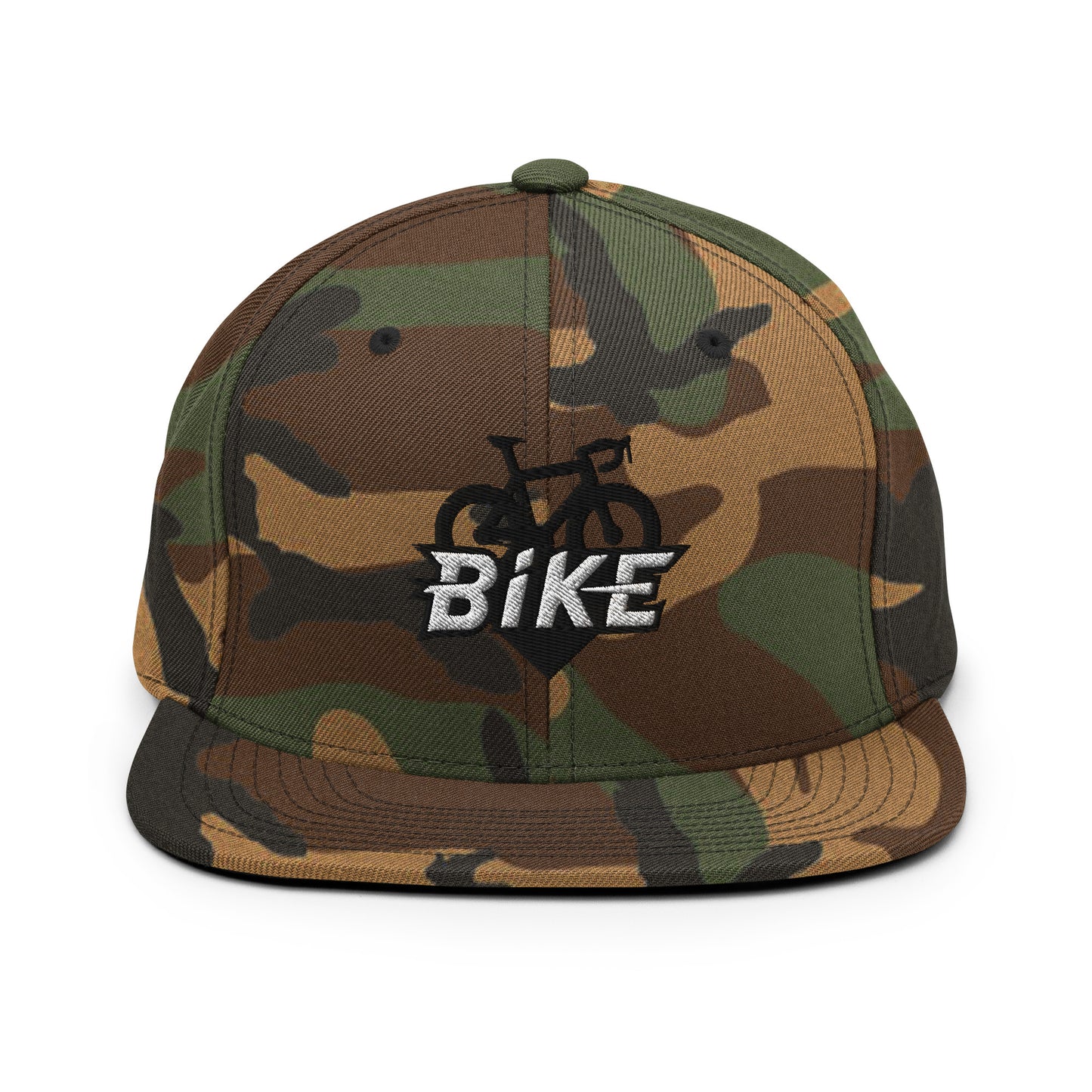 Race Bike Logo 3D Puff Embroidered Snapback Hat