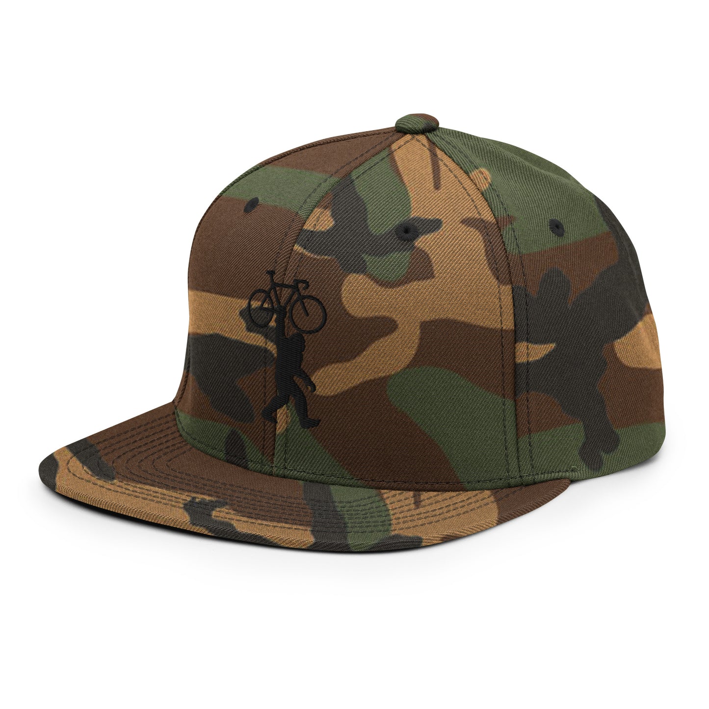 Bigfoot Sasquatch 3D Puff Embroidered Snapback Hat