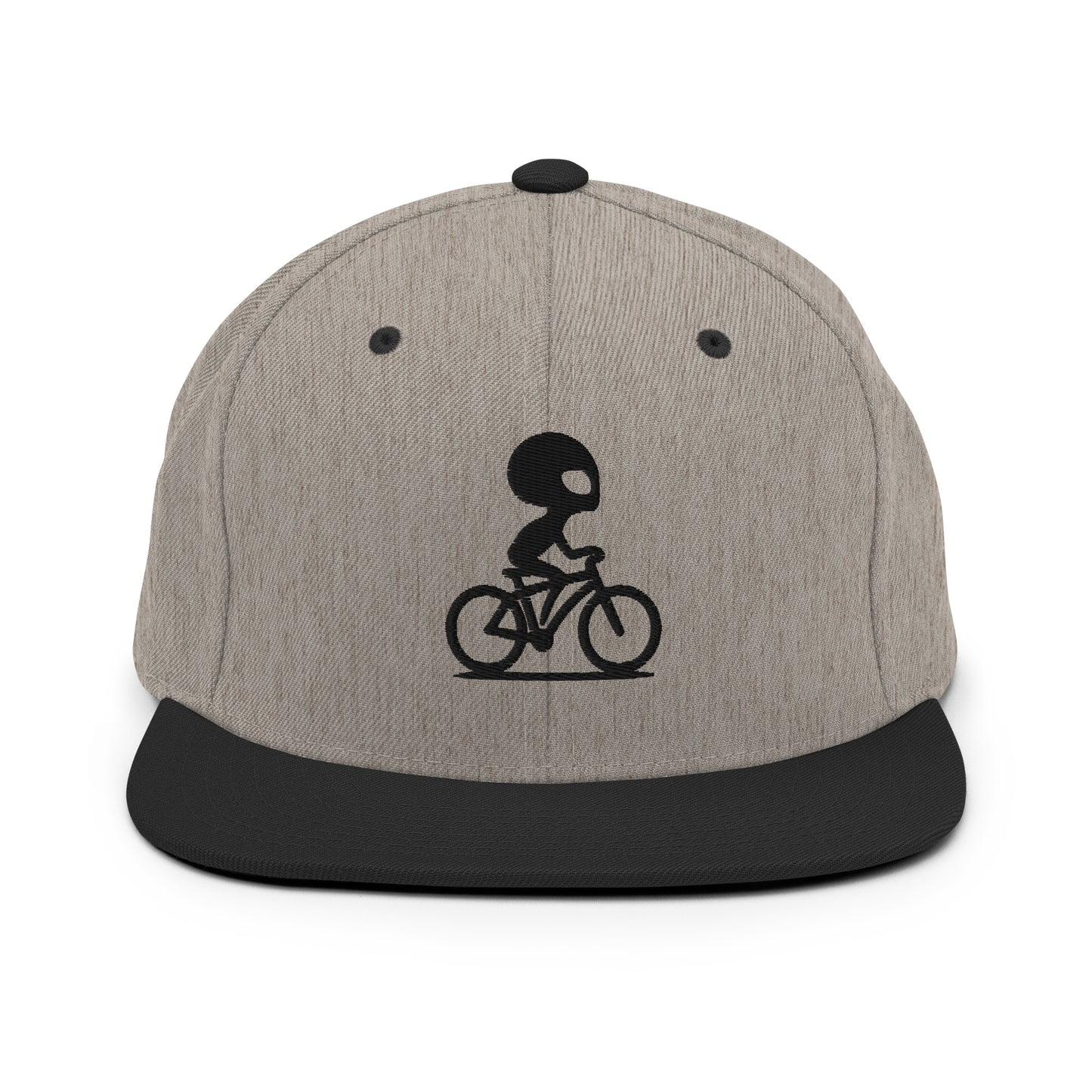 Alien Bike 3D Puff Embroidered Snapback Hat